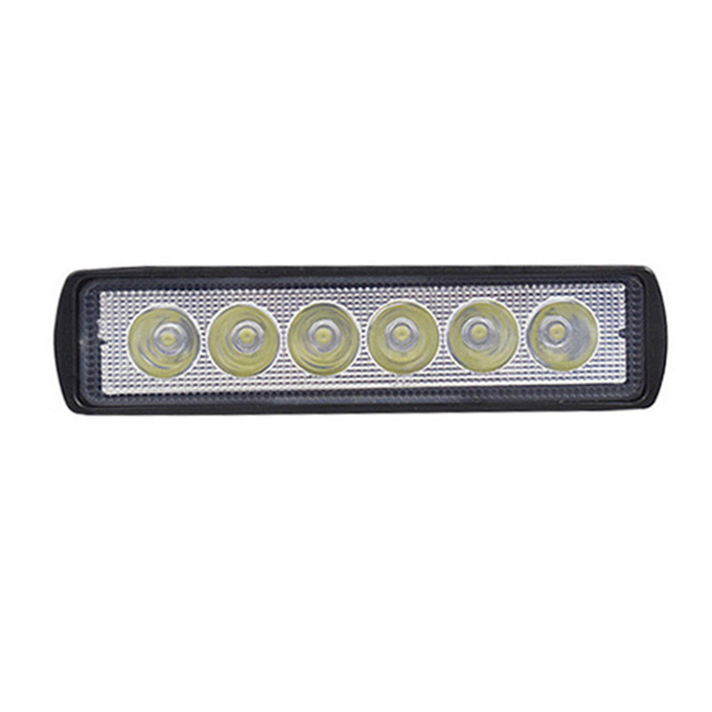 18W 6LEDS Work Light Car Light Off-Road Dome Lamp Modified Auxiliary Spotlight for Off-Road Crane Excavator Universal