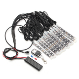 12X LED Remote Wireless Neon Light Strips Kit for Car Truck Lorry Boat Motor Bike - Auto GoShop