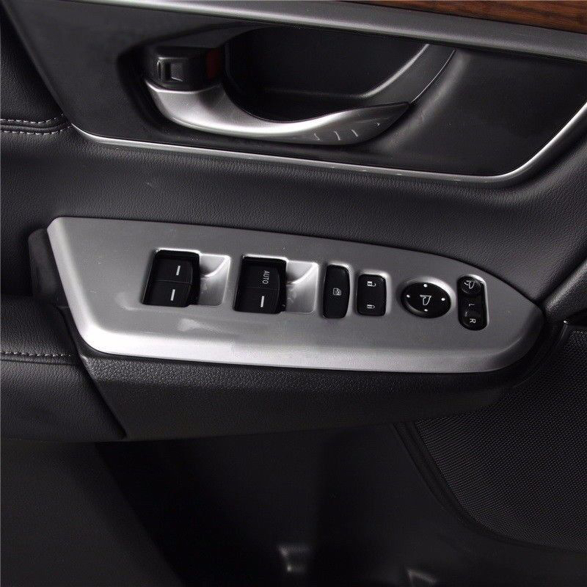 ABS Matte Interior Window Switch Trim Molding Cover for 2017-18 Honda CRV