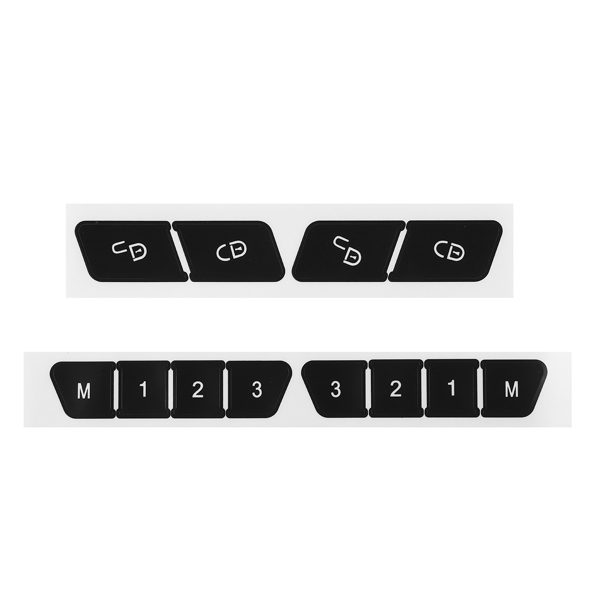 Matte Black Button Repair Decals Car Stickers for Mercedes-Benz GLK350 C Class CLS C218 SLK W172 W204 W212 W218 W207 - Auto GoShop