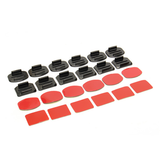 24 Pcs Helmet Accessories Flat Curved Adhesive Pad Mount for Gopro Hero 3 3+ 4 5 - Auto GoShop