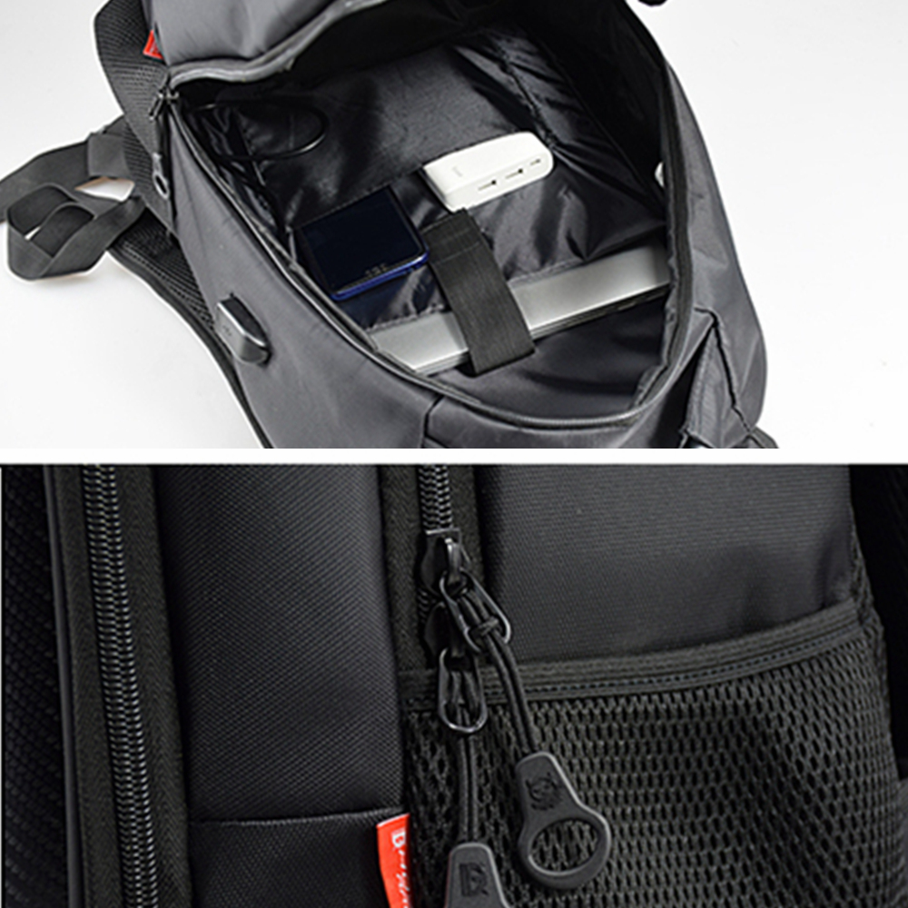 GHOST RACING USB 15Inch 36-55L Backpack Motorcycle Racing Helmet Bags Cycling Luggage Big Capacity Saddlebags