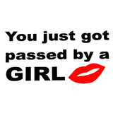 10X20Cm Personalized Passed by Girl Car Stickers Auto Truck Vehicle Motorcycle Decal - Auto GoShop