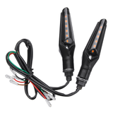 2Pcs LED Flashing Turn Lights Steering Headlight Motorcycle 12Led Indicator Light Blinker Lamp - Auto GoShop