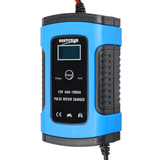 12V 6A Blue Pulse Repair LCD Battery Charger for Car Motorcycle Lead Acid Battery Agm Gel Wet