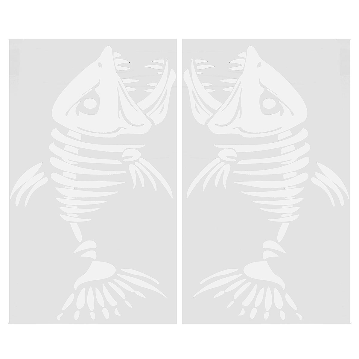 2PCS Skelett Fish Fisch Auto Vinyl Auto Decal Aufkleber Tuning Sticker - Auto GoShop