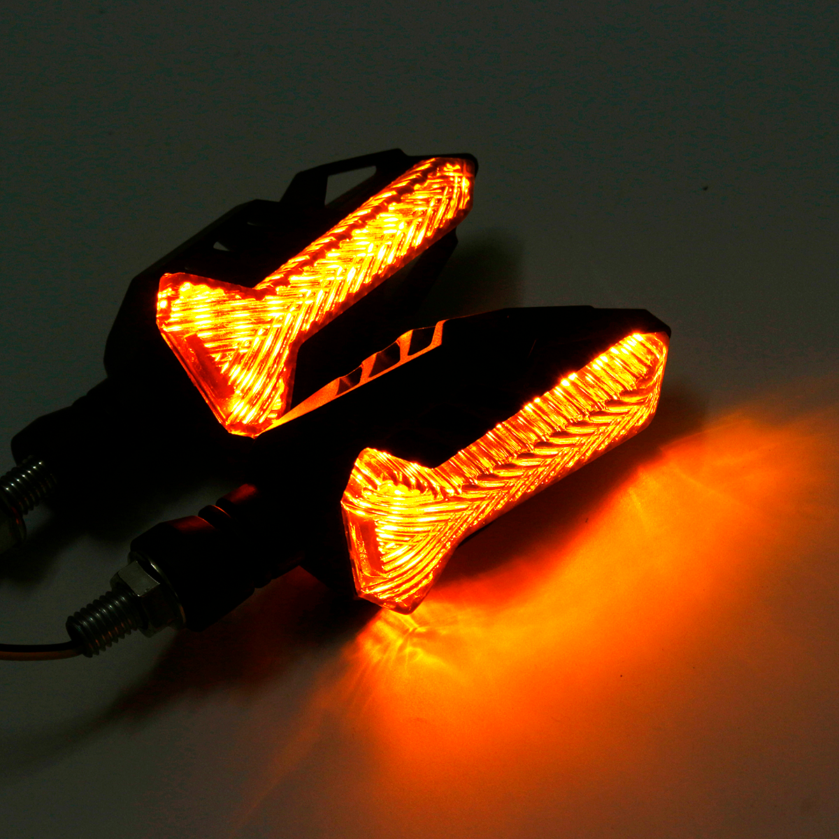 12V LED Motorcycle Turn Signal Lights Indicator Warning Universal Lamp