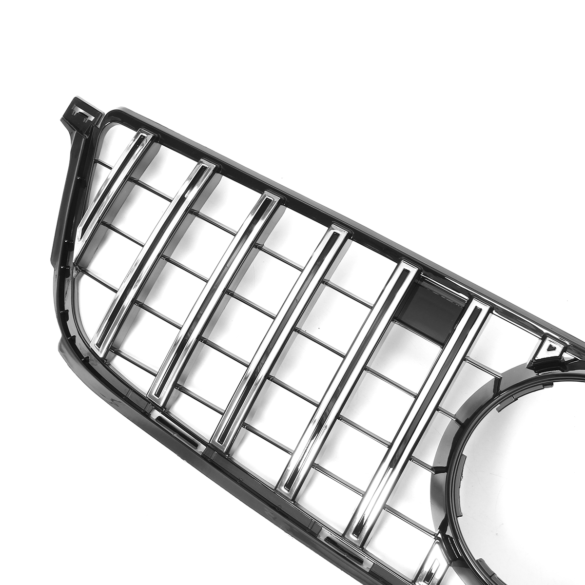 Front Grille GT R GTR Grill Silver Vent for Mercedes Benz ML W166 2012-2014 - Auto GoShop