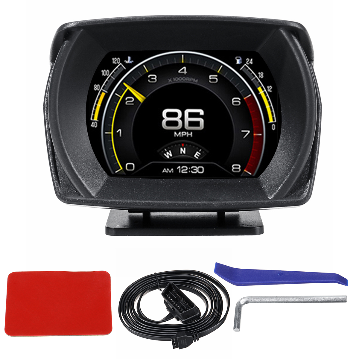 Newest HUD OBD GPS MEMS Head up Digital LCD Display Scanner Trip Computer Driving Speedometer Auto Electronics Accessories