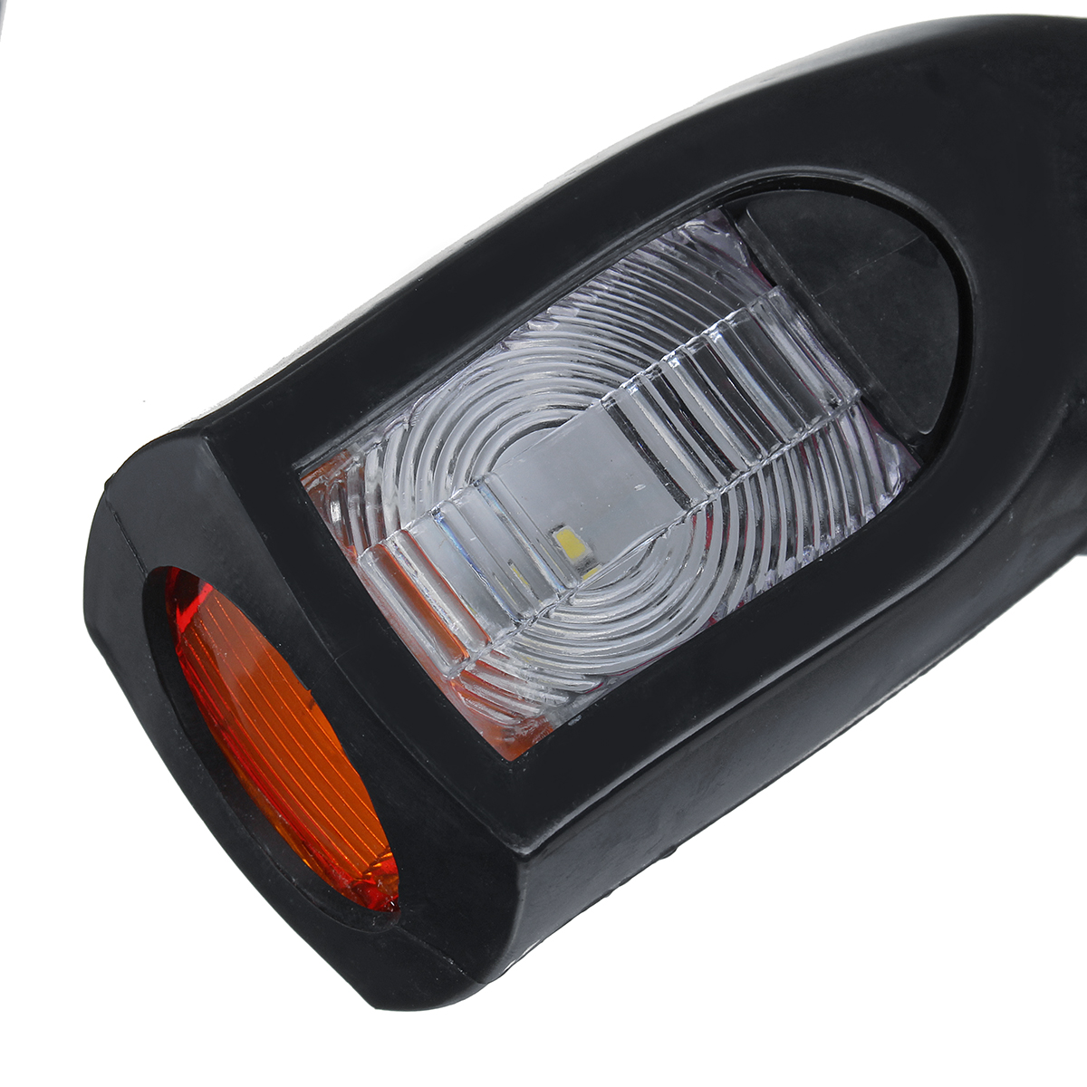 2PCS 24V LED Side Marker Lights Outline Lamp Red White Ambe for Car Truck Trailer