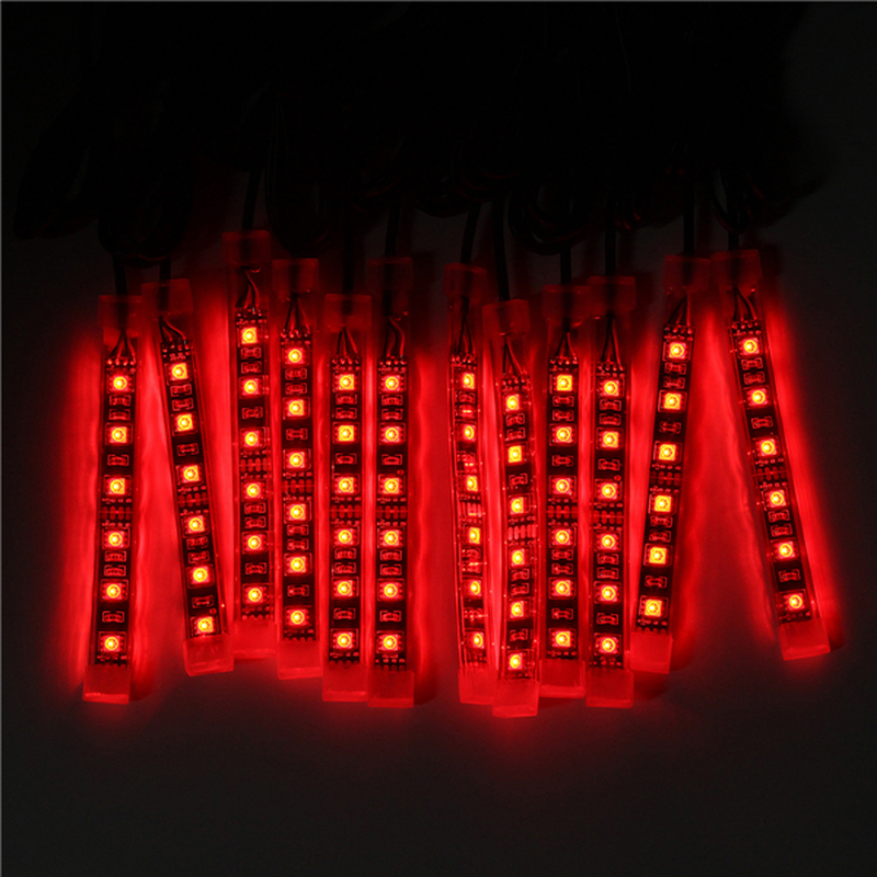 12X LED Remote Wireless Neon Light Strips Kit for Car Truck Lorry Boat Motor Bike - Auto GoShop