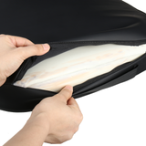 ELUTO Car Memory Foam Heighten Cushion Pad Black Breathable Leather for Car Home Wheelchair
