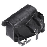 Motorcycle Saddlebags Rider Panniers Luggage with Kettle Bag Black Left/Right PU Leather Universal - Auto GoShop