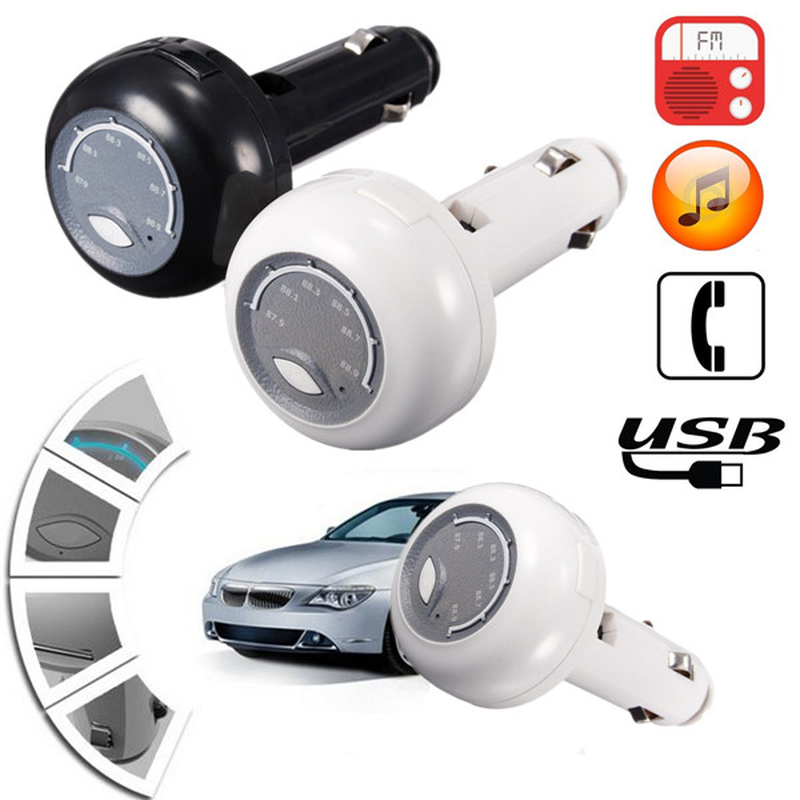 Handfree Car MP3 Player FM Transmitter Charger for Iphone 6 5 Samsung - Auto GoShop