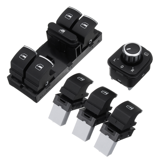 5PCS Window Master Panel Mirror Switch Control for VW Passat Golf MK5 6 Jetta Tiguan Touran