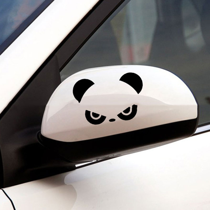 1Pcs Black White Red Panda Car Stickers - Auto GoShop