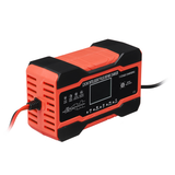 12V 24V 10A Full Automatic Battery Charger LCD Display Power Pulse Repair Charge for Car Motorcycle