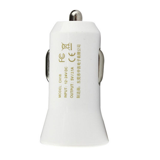 Zhongba CH18A USB Car Charger 5V 2.1A for Iphone Xiaomi Samsung Digital USB Port Electrric Device