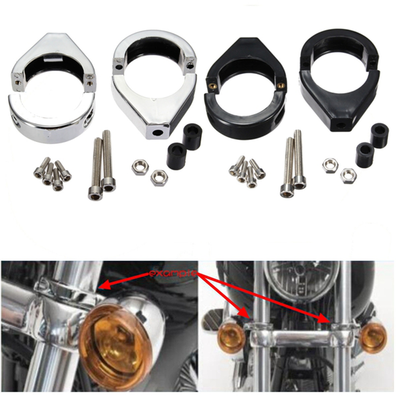 41Mm Turn Signal Mount Bracket Fork Tube Relocation Clamps Indicator