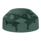 Waterproof Outdoor Motorcycle Dustproof Cover 6/8 Seater round Tablecloth Home Picnic Table Green