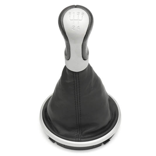 Car 5 Speed Gear Shift Knob Stick Gaiter Boot Sliver Cap for Skoda for Fabia MK2 Roomster - Auto GoShop