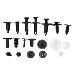 Car Bumper Fender Plastic Trim Rivets Buckle Fastener Clips & Dash Radio Open Kit - Auto GoShop