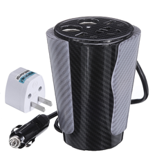 XUYUAN 600W Peak Cup Style Power Inverter DC 12V to AC 110/220V Converter with Voice Control LED Atmosphere Lamp for Car Home Outdoor - Auto GoShop