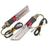 2Pcs LED Turn Signal Motorcycle Light Amber Blade Lamp Indicator Blinker - Auto GoShop