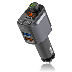 Car Bluetooth MP3 Player Hands-Free Phone Call FM Transmitter Mobile Phone Charger PD Fast Charger