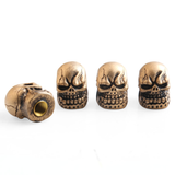 4Pcs Universal Resin Skull Head Car Wheel Tire Valve Stem Caps Automobiles Tyre Dustproof Lid Decora