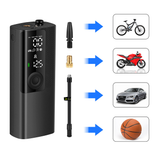Newo 120PSI Portable Inflatable Pump 2000Mah with LED Light Multi-Function Digital Display Mini Air Compressor Tyre Inflator Rechargeable Air Pump for Car Motorcycle Bicycle Balls