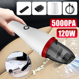 5000PA 120W Wireless Charging Car Household Portable Cordless Car Vacuum Cleaner Handheld Vacuum Cleaner