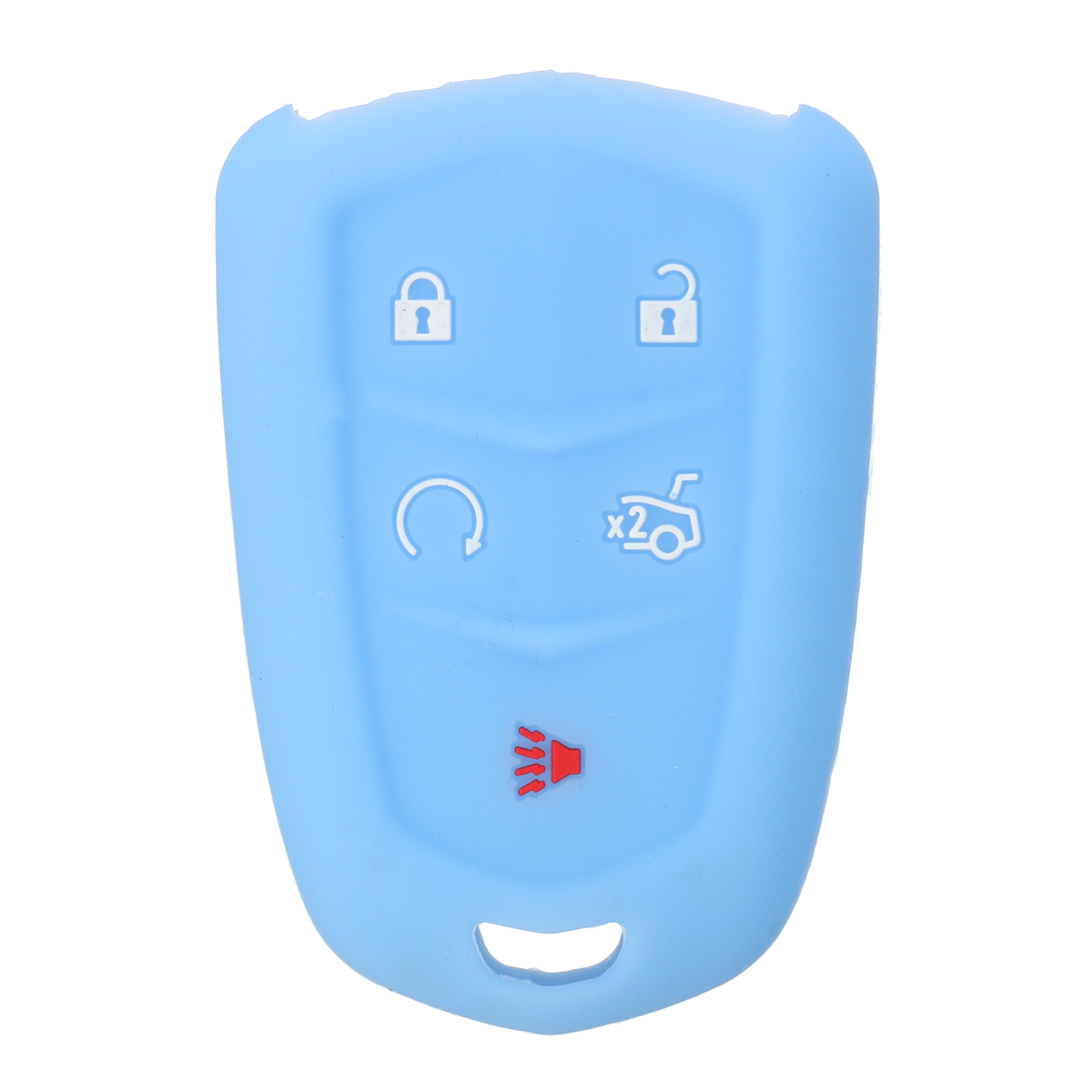 Car Key Cover 5 Buttons Silicone Remote Smart Key Cover Case for Cadillac SRX XTS CTS ATS-L