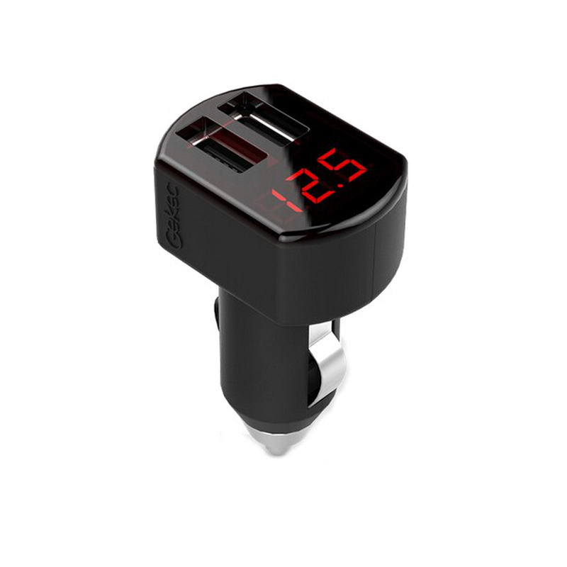 GEKEC 12V to 5.02 ~ 5.15V Dual USB 3A Car Charger for All Standard USB Devices