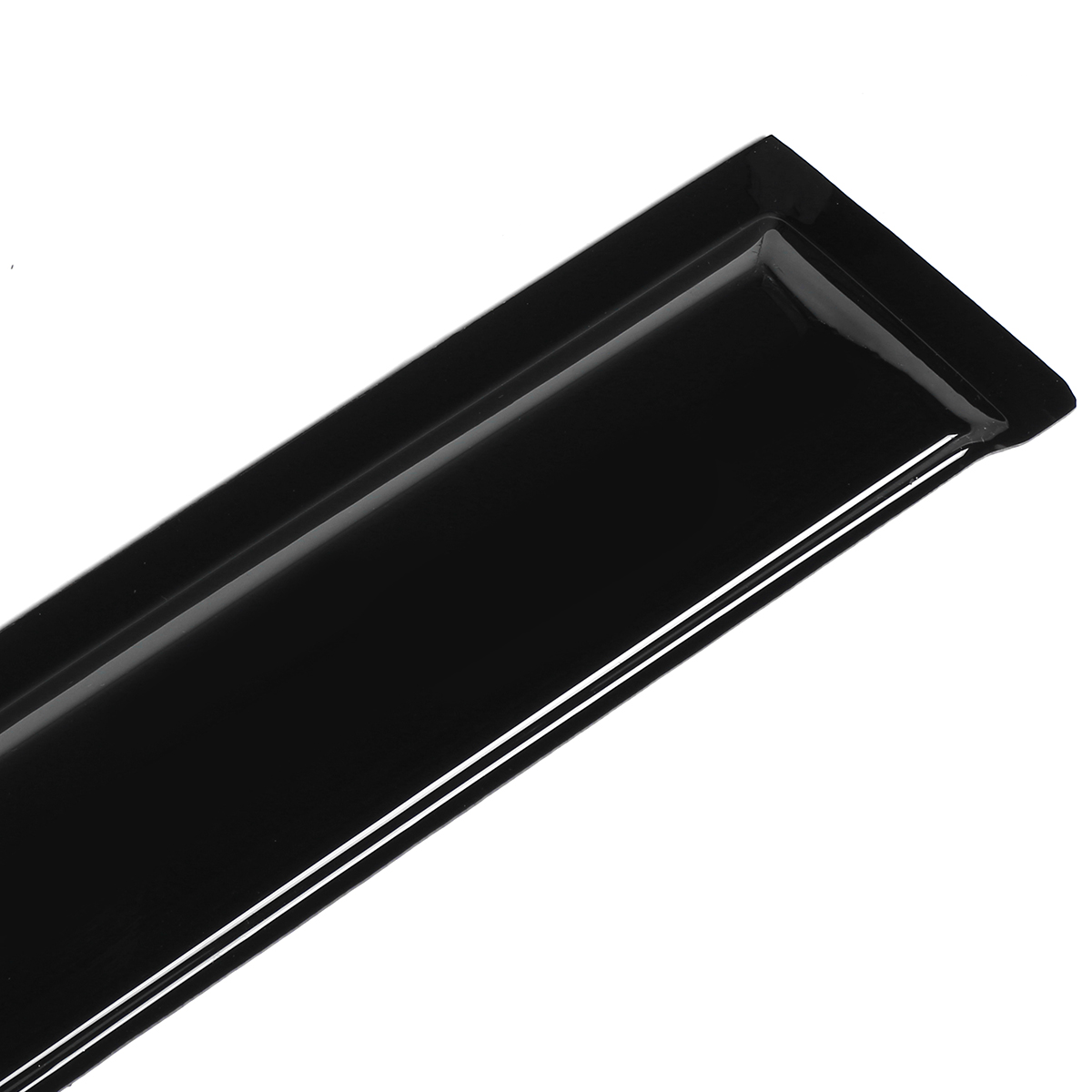 4Pcs for 03-07 Accord 4DR Coupe Mugen Style 3D Wavy Black Plastic Exterior Visor Vent Shades Window Sun Rain Guard Deflector
