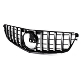 Chrome Silver GT R AMG Style Front Grill Grille for 08-14 Mercedes Benz C-Class W204 C200 C300