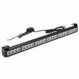 27Inch 24 LED White Red Emergency Warning Light Bar Traffic Strobe Flashing Light