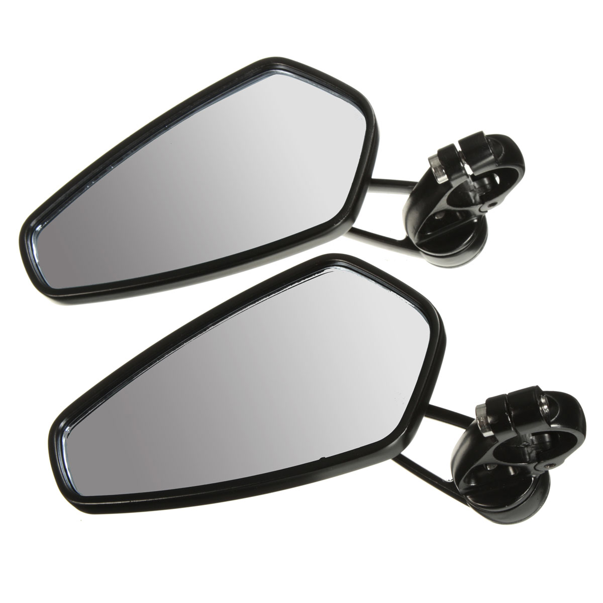 2Pcs 7/8 Inch 22Mm Motorcycle Handle Bar End Rearview Side Mirrors Aluminum for Triumph Speed Triple Universal - Auto GoShop