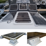 6Pcs Solar Panel ABS Corner Cable Mounting Corner Bracket Roof Mount for Caravan RV Yacht