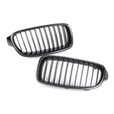 Pair Carbon Fiber ABS Front Kidney Grille for BMW F30 F31 F35 2012-Up
