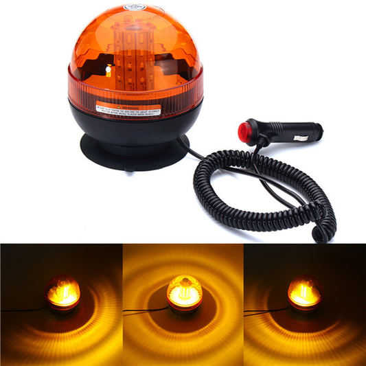 LED DC12-24V 8W 45-50LM/LED with Charger 3Modes IP65 PC ABS Flashing Lights SG-SR8D - Auto GoShop