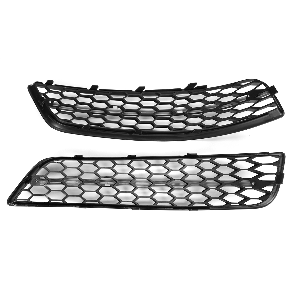 1 Pair Front Grille Fog Light Lamp Cover Glossy Black HONEYCOMB Car Modification for Audi A3 8P 2009-2013 - Auto GoShop