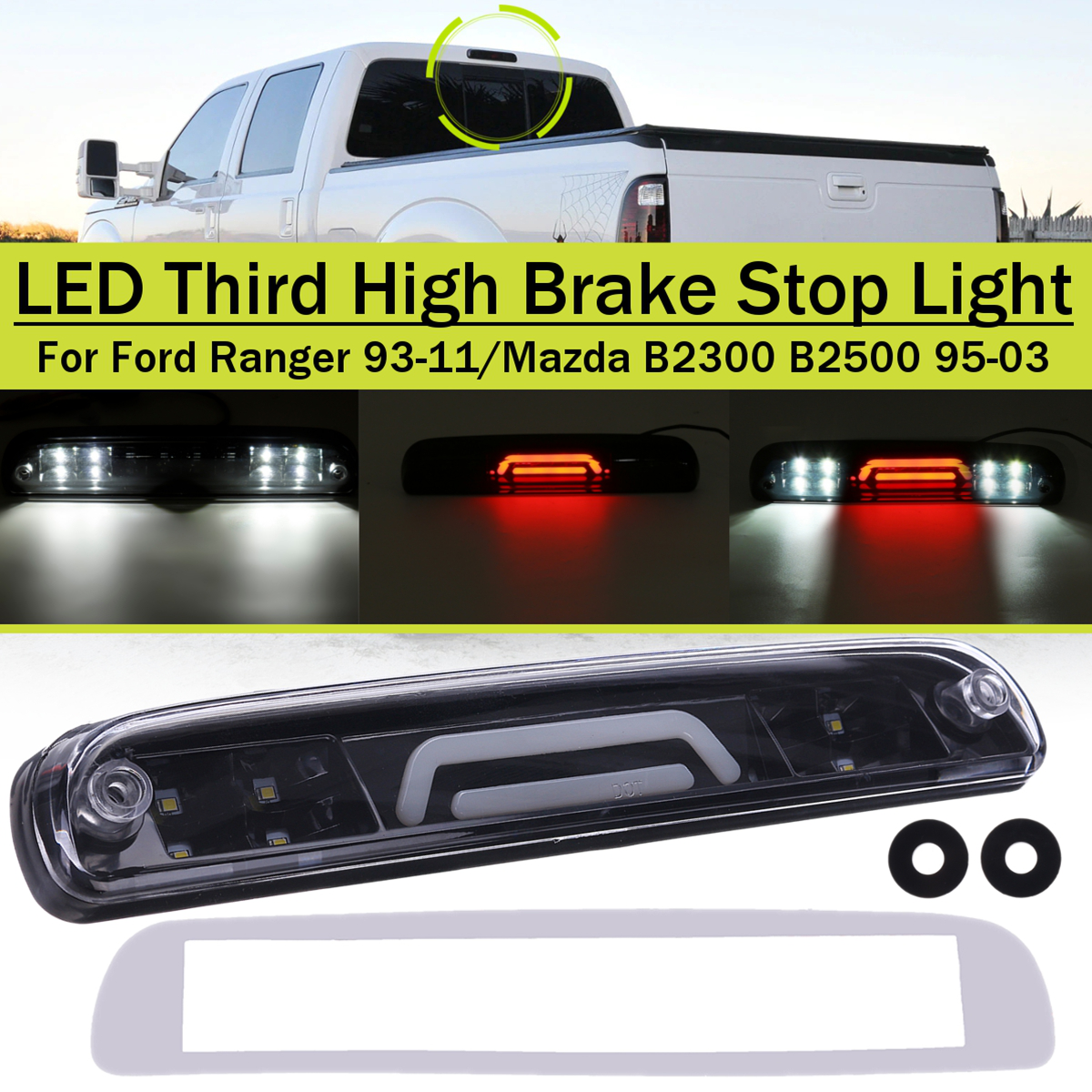 1PC Rear LED Third High Brake Light for Ford Ranger 1993-2011 for Mazda B2300 B2500 1995-2003