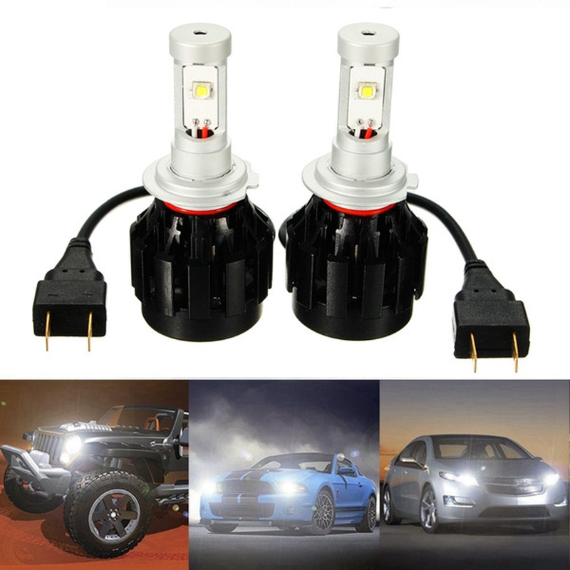 Pair H7 30W 3200LM High Low Beam LED Headlight Car Front Lamp White