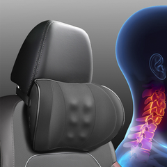 Car Seat Headrest Pillow Lumbar Pad Memory Foam Head Neck / Waist Cushion - Auto GoShop