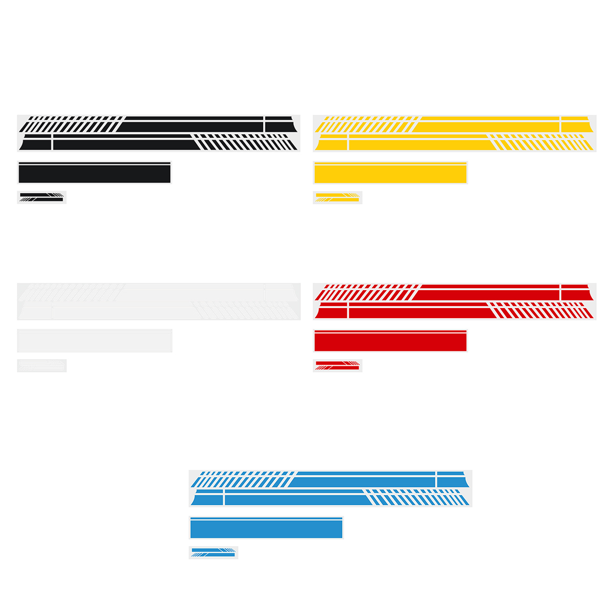 Universal Car Stripe Skirt Racing Body Side Roof Hood Decal Sticker for All Car - Auto GoShop