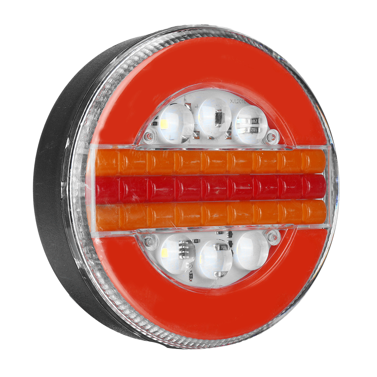 24V 7200LM 49LED round Hamburger Rear Tail Lights Sequential Dynamic Indicator for Truck