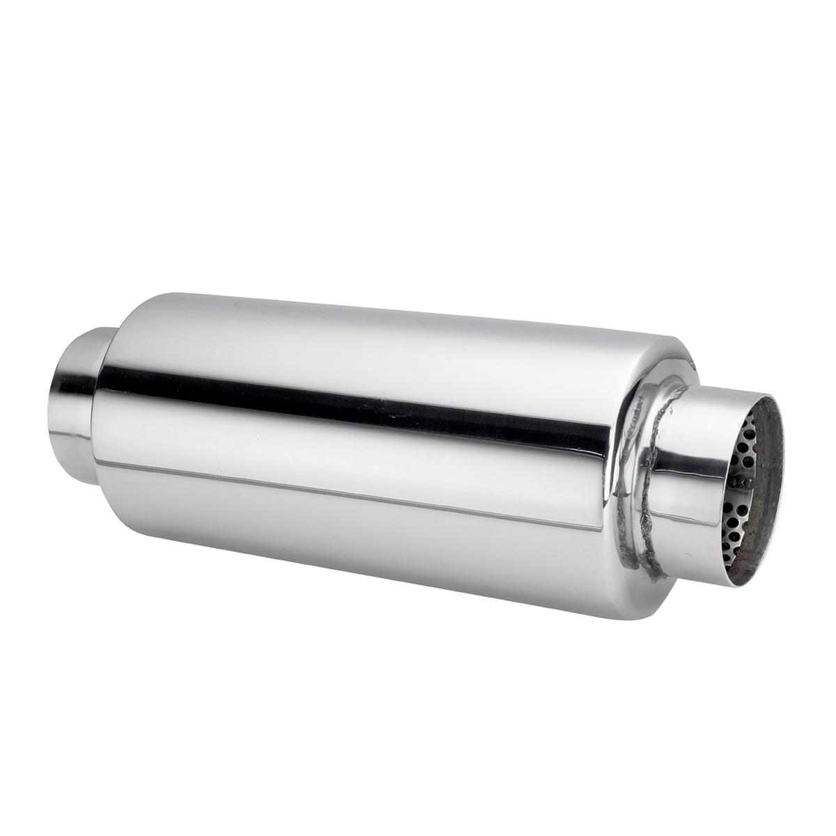 Universal Exhaust Muffler Resonator 304 Stainless Steel 2.5 Inch Inelt 2.5 Inch Outlet - Auto GoShop