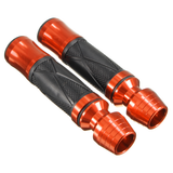 7/8 Inch Pair Handlebar Hand Grips Motorcycle Sports Bike Rubber Aluminum Universal