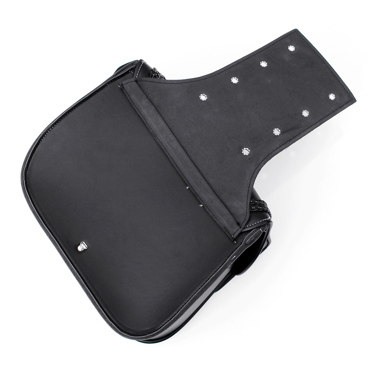 PU Leather Motorcycle Saddlebags Side Luggage Pannier Tool Storage Bag